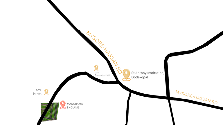 Manorama Enclave location map